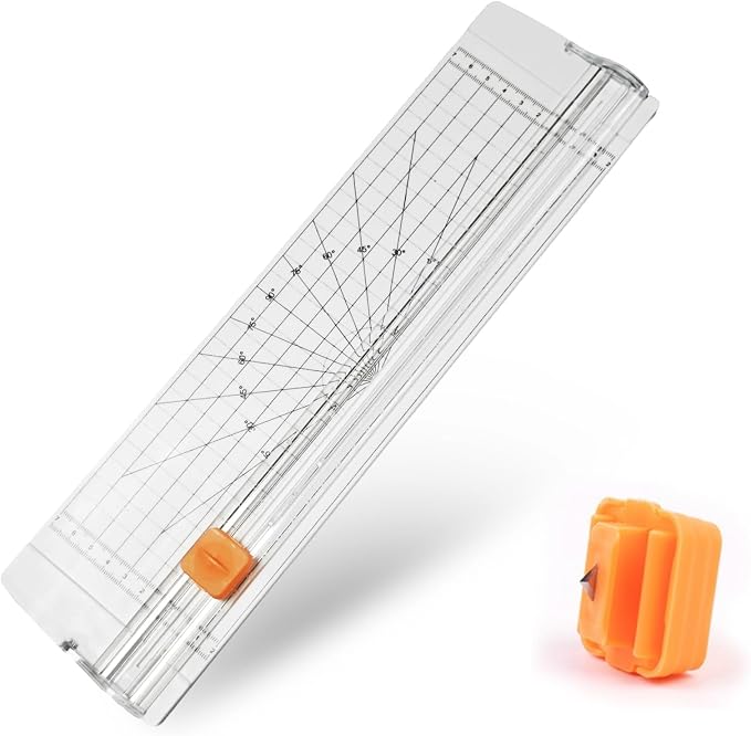 Paper Cutter Slider Small Mini, 14 Inch Paper Trimmer Slicer, Two-Way Cutting by Unknown