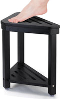 Boulphia Shower Foot Rest 14in, Acacia Wood Shower Stool by Boulphia