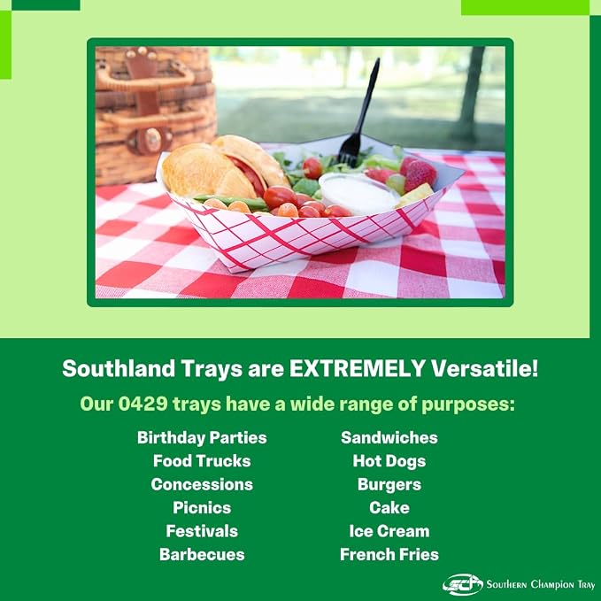 Southern Champion Tray 0429 #500 Southland Paperboard Food Tray, 5 lb Capacity - Image 4