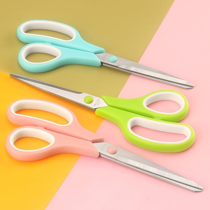 Scissors All Purpose Scissors for Office Home School, Soft Comfort-Grip - Image 5