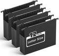 Plastic Hanging File Folders Letter Size, Heavy Duty 2" Expandable File Folder by Ansook