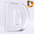 Ledido 10’’ Acrylic Letter Charcuterie Board Box, Reusable Fillable Serving Tray by Ledido