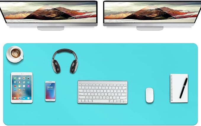 Boutilon Leather Desk Pad Protector, Non-Slip Mouse Pad, Laptop Desk Pad by Boutilon