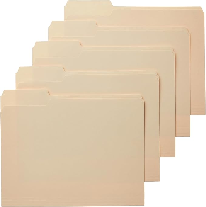 Amazon Basics Sturdy File Folders by AmazonBasics