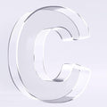 Ledido 10’’ Acrylic Letter Charcuterie Board Box, Reusable Fillable Serving Tray by Ledido