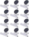 Strong Magnetic Clips, 12 Pack, 2 Inch, 50 mm, Refrigerator Magnet Clips by Makanu