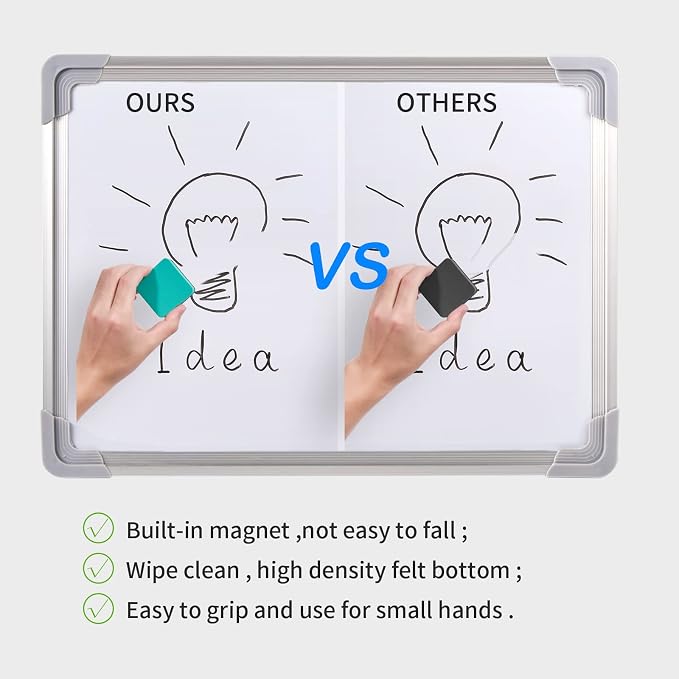Favourde 48 Pack Magnetic Whiteboard Dry Erase Erasers Chalkboard Cleansers - Image 4