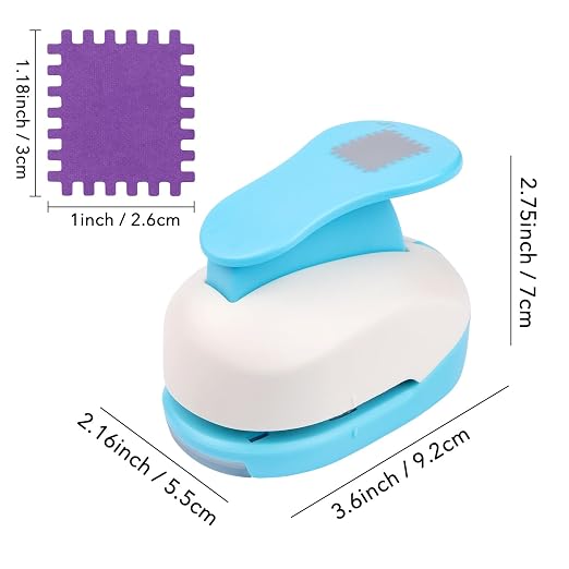 BAOFALI Stamp Puncher 1.2x1 inch Stamp Punch Rectangular Postage Stamp Punch - Image 2