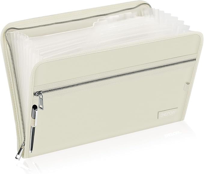 ENGPOW Accordion File Organizer, Fireproof 13 Pockets Expanding File Folder by ENGPOW