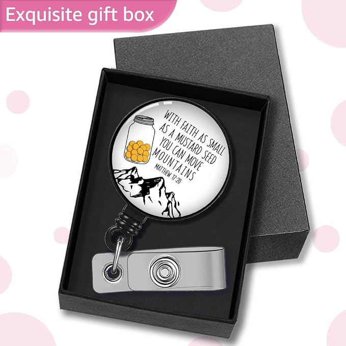 With Faith As Small As A Mustard Seed Badge Reel Retractable - Image 4