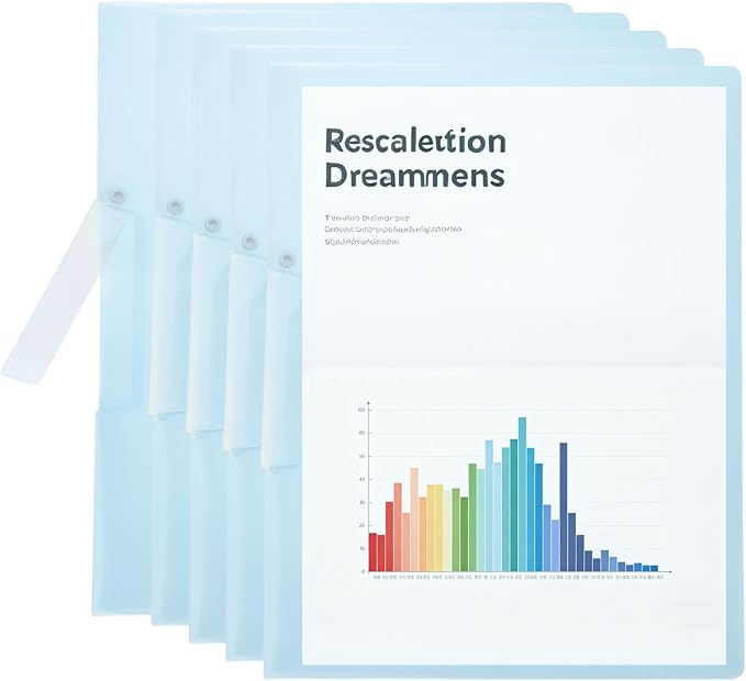 PATIKIL 5 Pack Clear Report Covers by PATIKIL