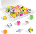 30Pcs Cute Smiley Face Decorative Push Pins, Bulletin Board Tacks, Cork Board by rhinocats