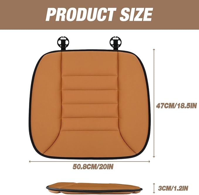 MYFAMIREA Car Seat Cushion Pad 1.2" Thick Comfort Seat Protector - Image 7