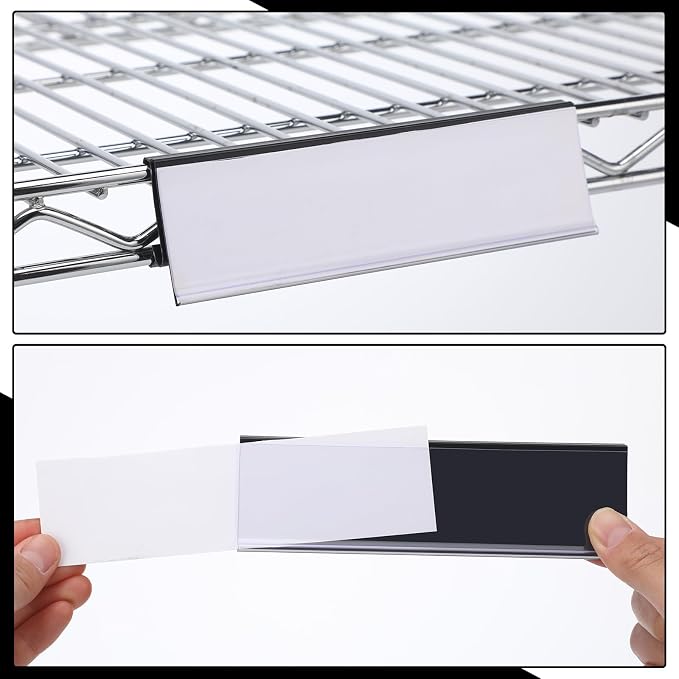 Kathfly 100 Pcs Wire Shelf Label Holders Compatible - Image 6