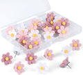 Flower Push Pins, Feature Map, Bulletin Board, Office or Home by wusuowea