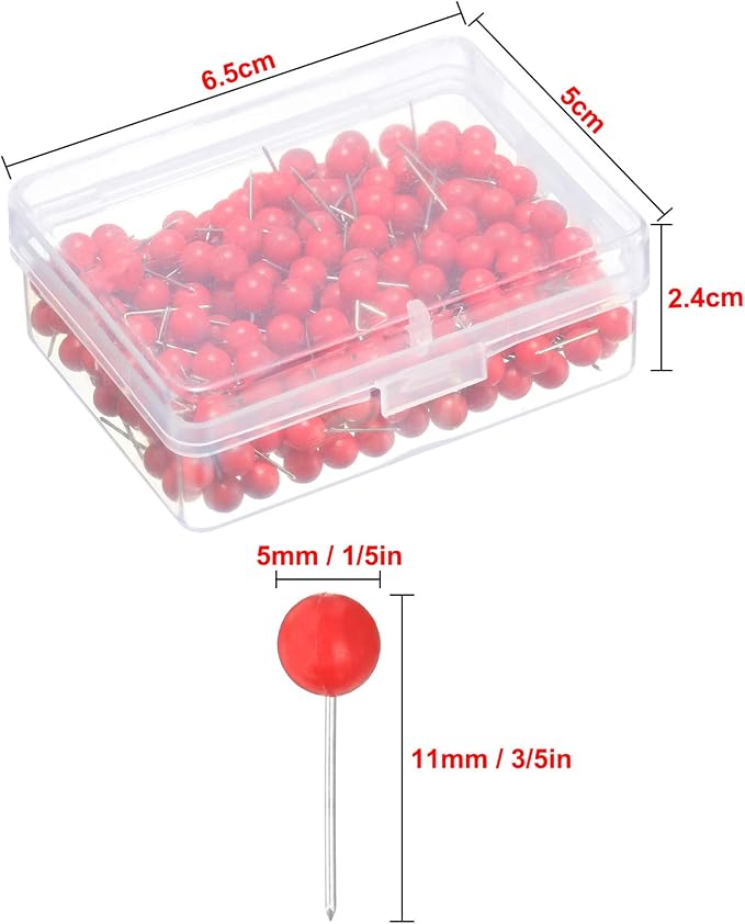 Map Tacks Push Pins Small Size 300 Packs - Image 3