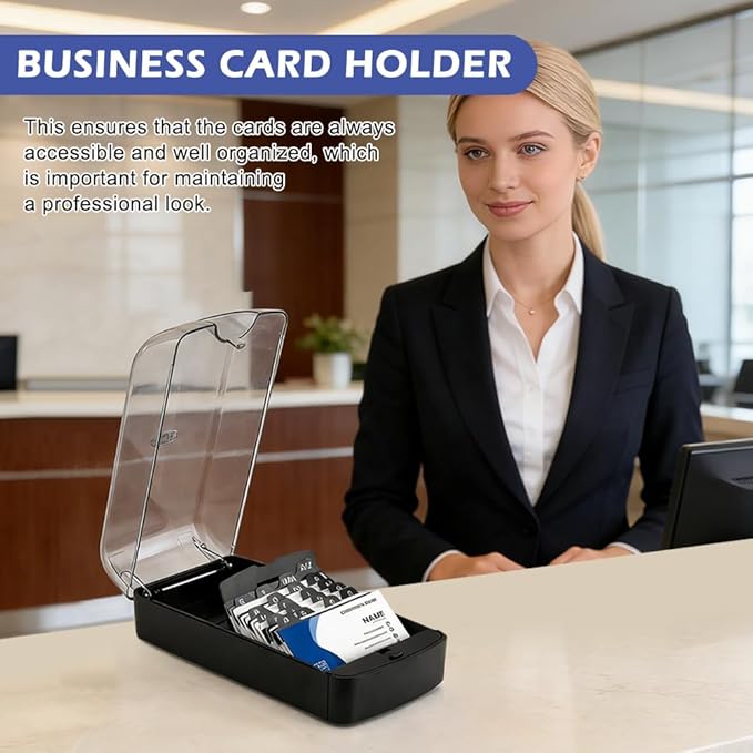 Business Card Box, Lightweight Desk Organizer - Image 5