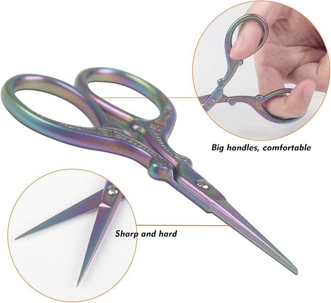 Cute 3.6inch Embroidery Scissors Crafting Sewing Threading Needlework Scissors - Image 3
