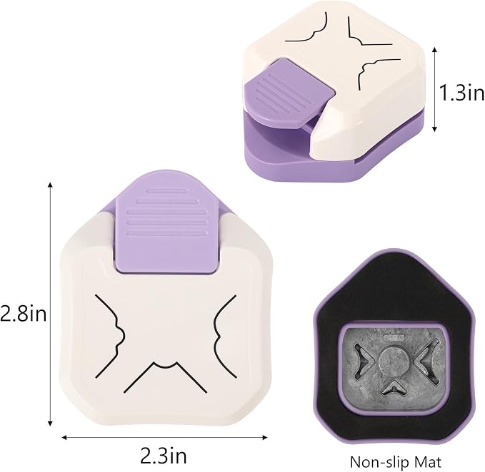 2PCS Paper Corner Rounder, Corner Punch 3 in 1 Corner Cutter - Image 2