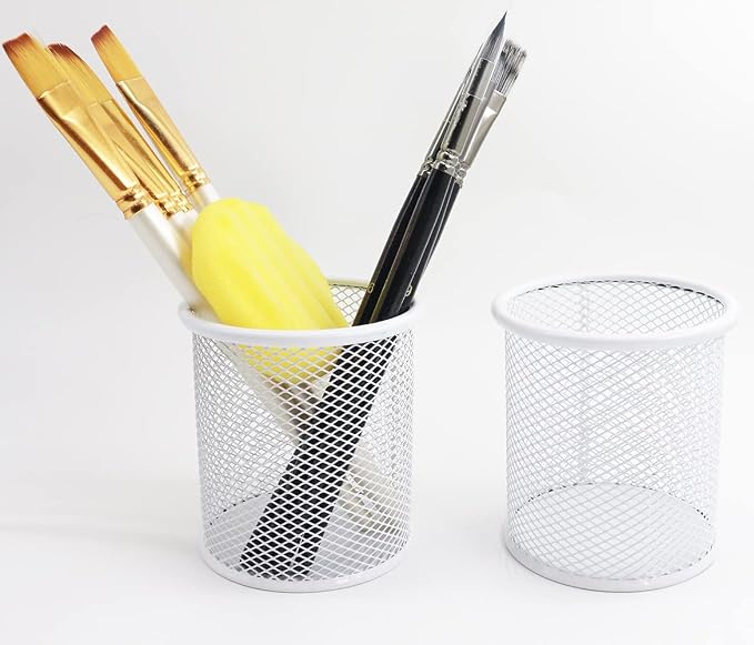 Pen Holder Mesh Pencil Holder Metal Pen Holder Cup Pencil Cup Holder - Image 4