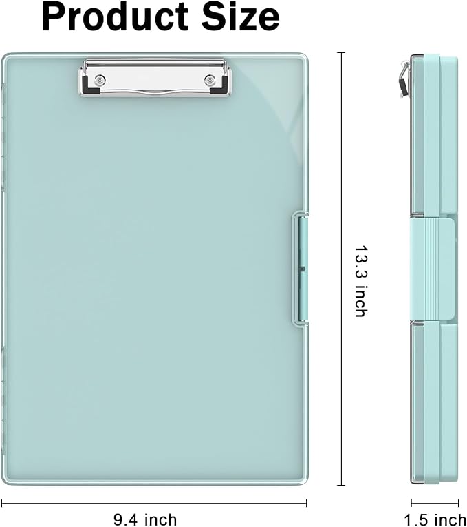 Rimilak Plastic Clipboard with Storage, Side Opening with 2 Compartment - Image 2
