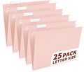 25-Pack Pink Hanging File Folders, Letter Size by Jowaia