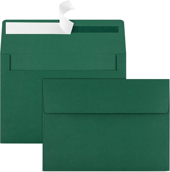 50 Packs 5x7 Envelopes, A7 5x7 Envelopes by Joyberg