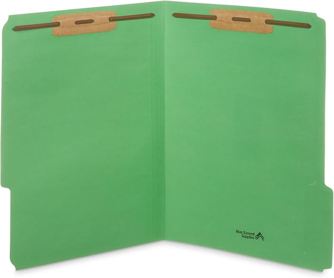 50 Assorted Color Fastener File Folders - Image 5