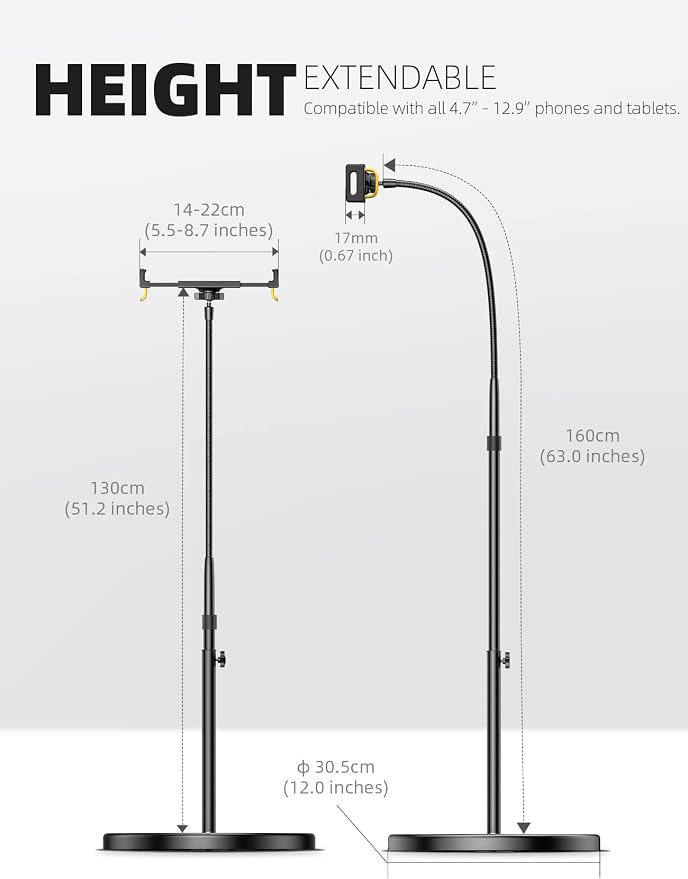 Lamicall Tablet Floor Stand Holder - Image 5