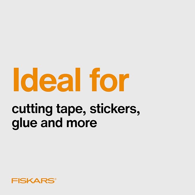 Fiskars 8" Non-Stick Comfort Grip Titanium All Purpose Scissors, Stainless - Image 5