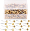 Push Pins Map Tacks 1/8-Inch Retro Metallic Color Beads Head Marking Push Pins by Yalis