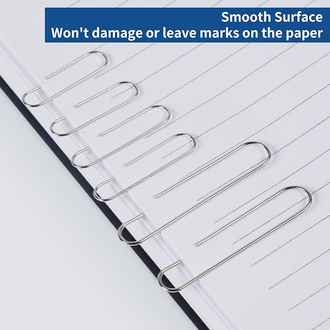 1800 Paper Clips Assorted Sizes Large, Medium and Small, Durable and Rustproof - Image 5