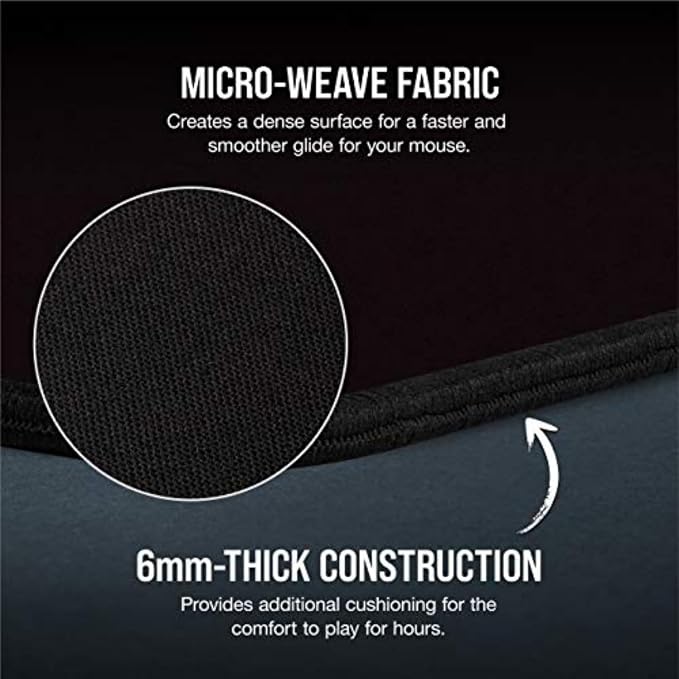 Corsair MM350 PRO Extended XL Premium Spill-Proof Cloth Gaming Mouse Pad – - Image 4