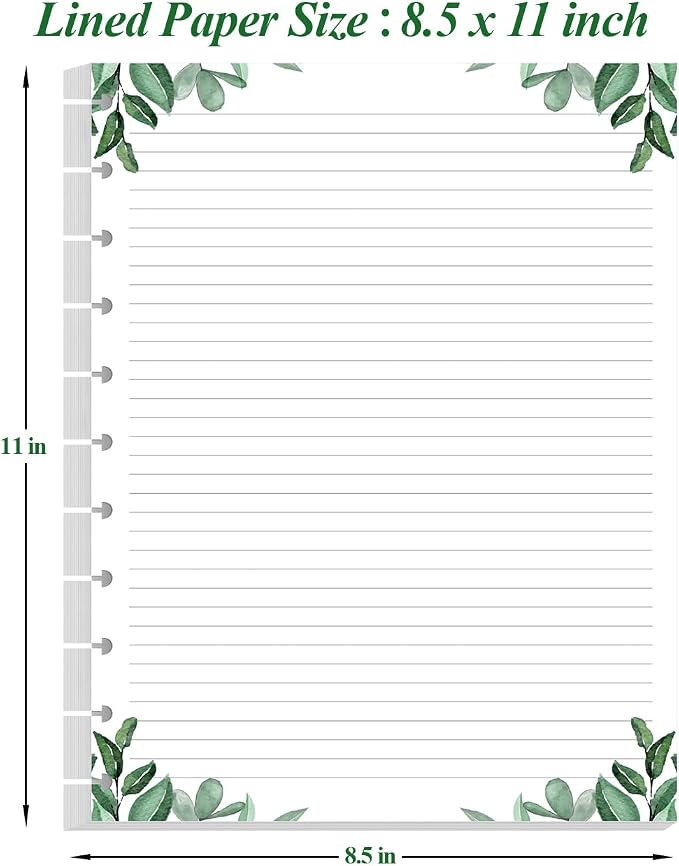 A4 TUL Discbound Lined Refill Paper, 11-Disc Discbound Ruled Filler Paper - Image 4