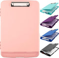 SFLHHDM Plastic Clipboard with Storage, High Capacity Clip Boards 8.5x11 with by SFLHHDM