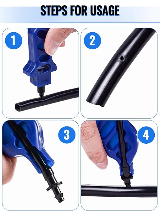 Kalolary 2Pcs Drip Irrigation Tubing Hole Punch, Drip Tube Hole Punch Tool - Image 4