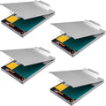 ZCZN Aluminum Clipboard with Storage, 4 Pack Recycled Metal Clipboard Box by ZCZN