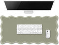 Hahafelt Scalloped Desk Mat Large Desk Pad Cute Coquette Table Mat Back to by Hahafelt