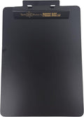Posse Box - Flat Clipboard Letter-Sized LR-125-PCBla · Black Powder-Coat · by PosseBox