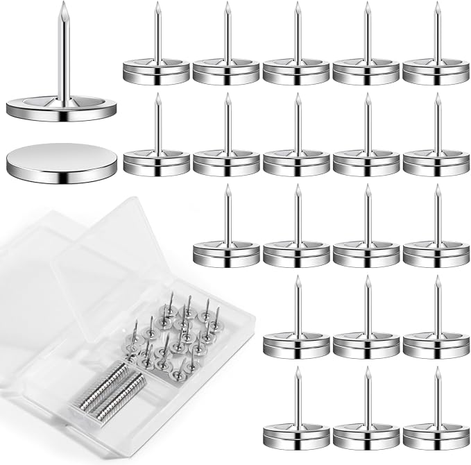 rhinocats Magnetic Push Pins, 30 Sets Magnet Thumbtack by rhinocats