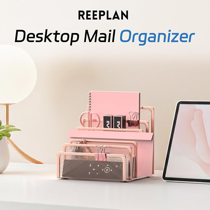 Mail Organizer Countertop with 5 Slot, Metal Mail Holder - Image 7