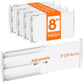 Lifewit 8" Tall 4 Pack Drawer Dividers, 13.8"-22.2" Adjustable Deep Drawer by Lifewit