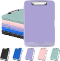 Meiikun Clipboard with Storage, Plastic Clipboards 8.5x11 with Pen Holder by Meiikun