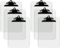 Pack of 6 Plastic Clipboards by DAVISGROUP