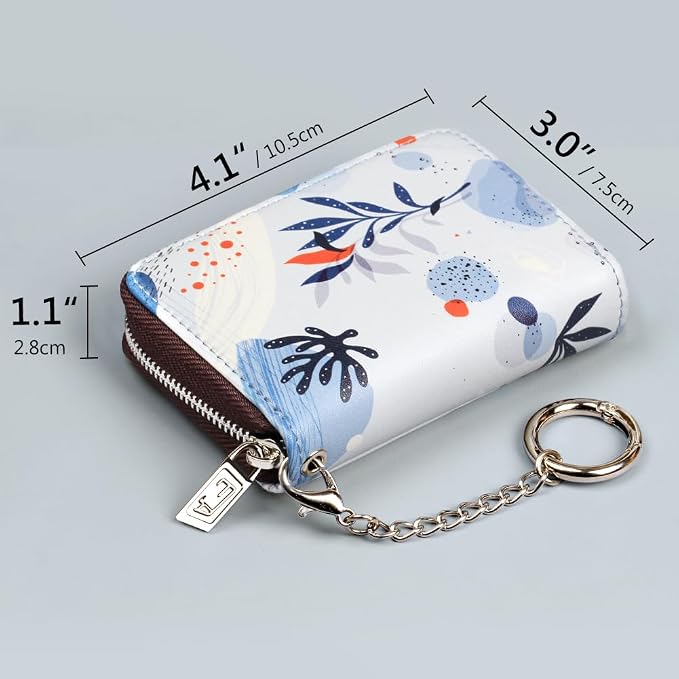 FurArt Zipper Wallet Women, RFID Blocking Credit Card Wallet, Business Card - Image 6