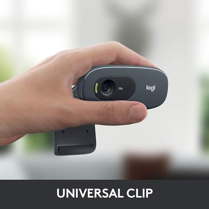 Logitech C270 Webcam, Widescreen Video Calling, Light Correction, - Image 5