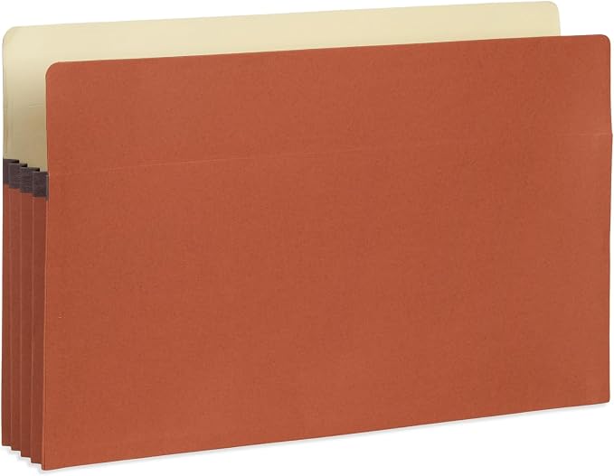 Blue Summit 10 Redwell Folders Legal Size, 3.5” Red Rope Expandable Pockets - Image 5