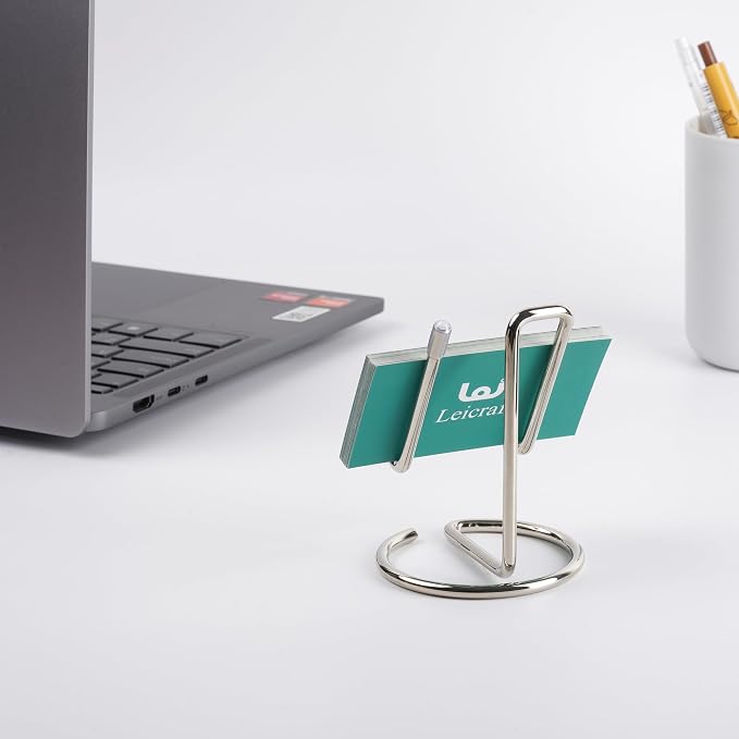 Business Card Holder for Desk, Cute Metal Card Organizers and Office Desk - Image 4