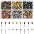 480 Pieces Map Push Pins, Small Round Head Marking Pins, Round Head Push Pin by Unknown