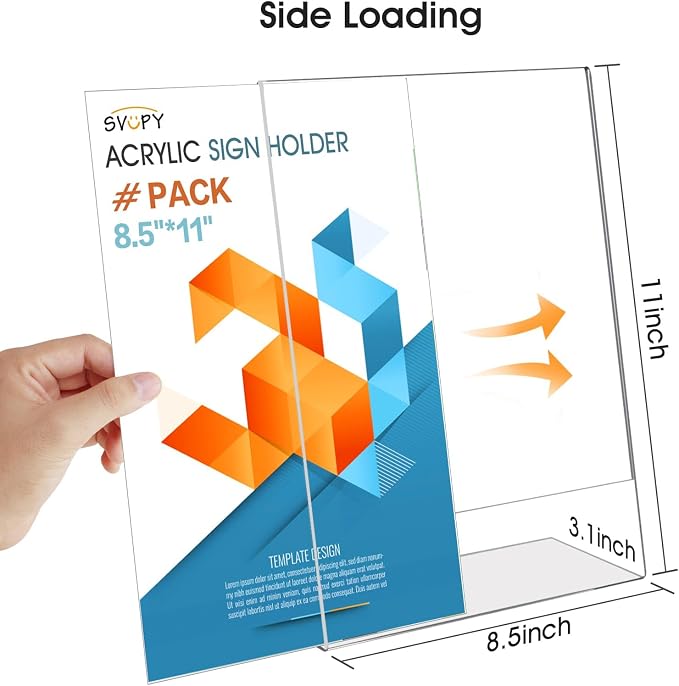 Acrylic Sign Stand Holders - Image 2